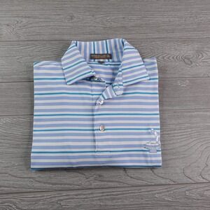 Peter Millar Summer Comfort Polo Shirt Men's Small Pinehurst Golf No. 2